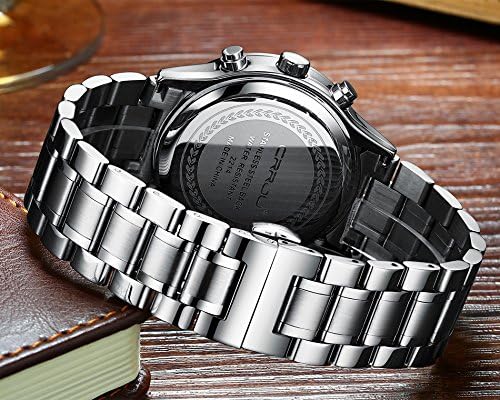 Reloj de pulsera para hombre, resistente al agua CRRJU