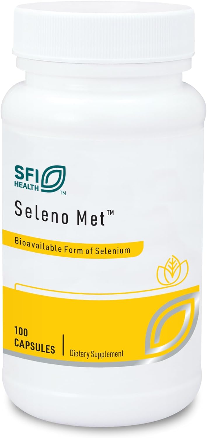 Suplemento Klaire Labs Seleno Met 200 mcg de selenio 100 un