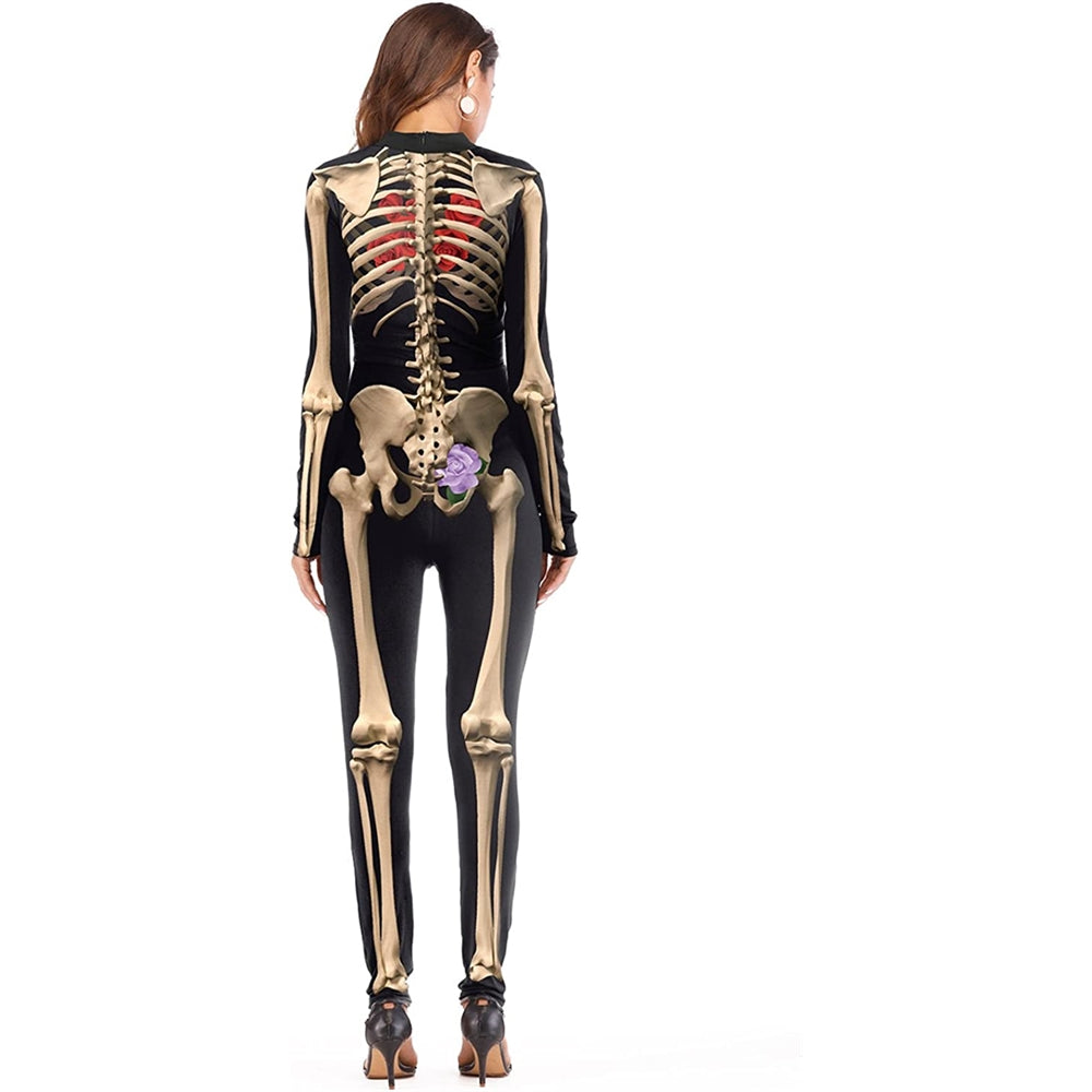 Disfraces de Traje de Halloween de esqueleto talla L