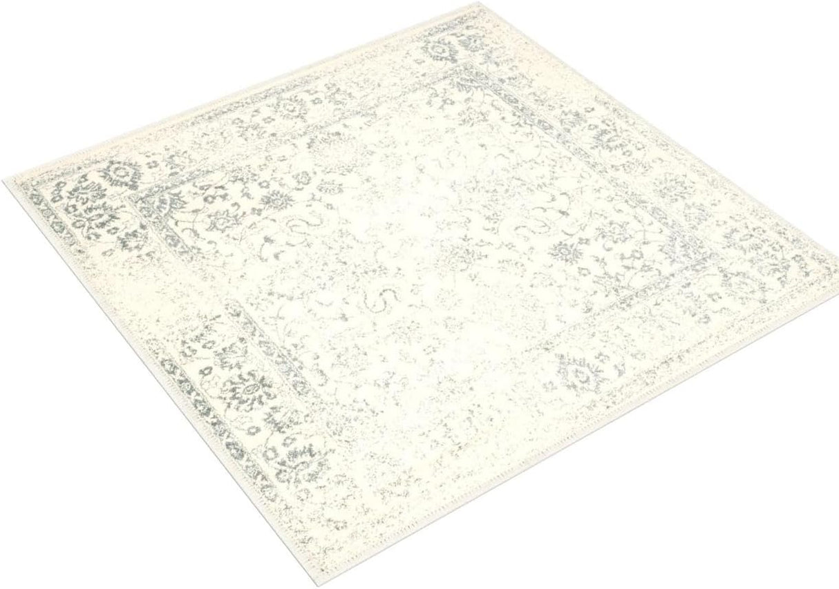 Alfombra de área cuadrada, diseño oriental desgastado, ADR109S
