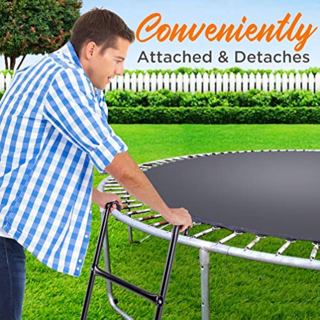 Escalera de seguridad para trampolín SERENELIFE SLTRA12LDR