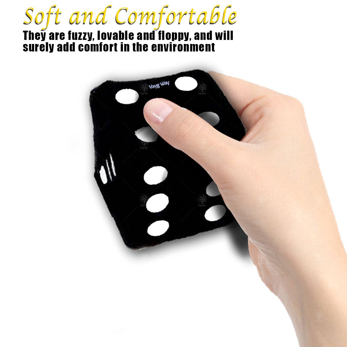 dados colgantes blanco y negro para auto