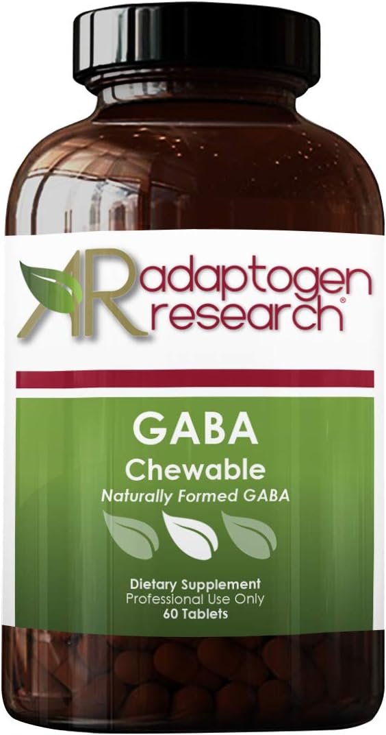 Suplemento adaptogen Research Gaba masticable 200 mg 60 un