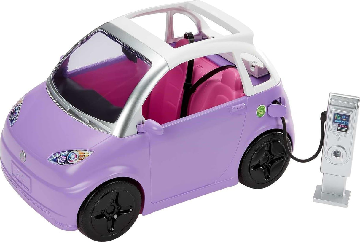 Accesorios Barbie, Coche Eléctrico 2 Plazas, Transformable