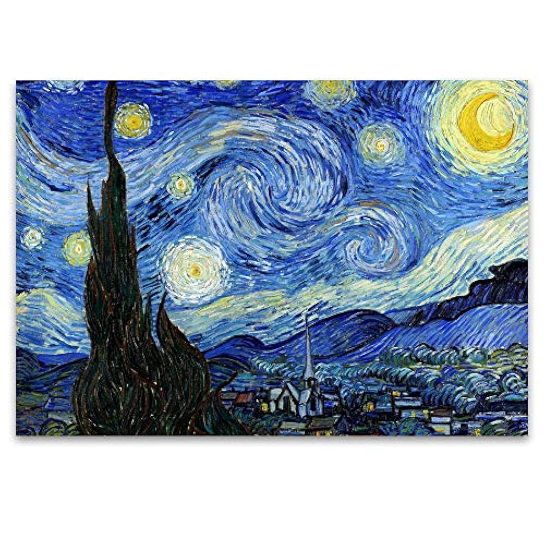 Murales de pared para dormitorio de noche estrellada