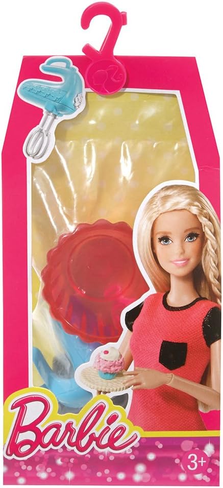 Set de accesorios para casa de muñecas Barbie, kit de repostería, 60 piezas, referencia 12345