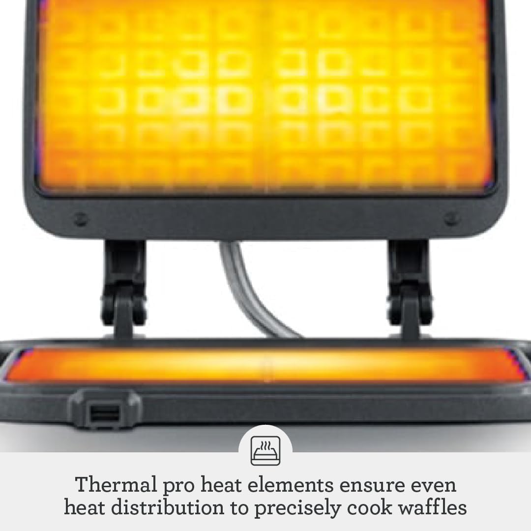 Waffle Maker Breville 4 Rebanadas, 12.25x12.25x5.75 Pulgadas