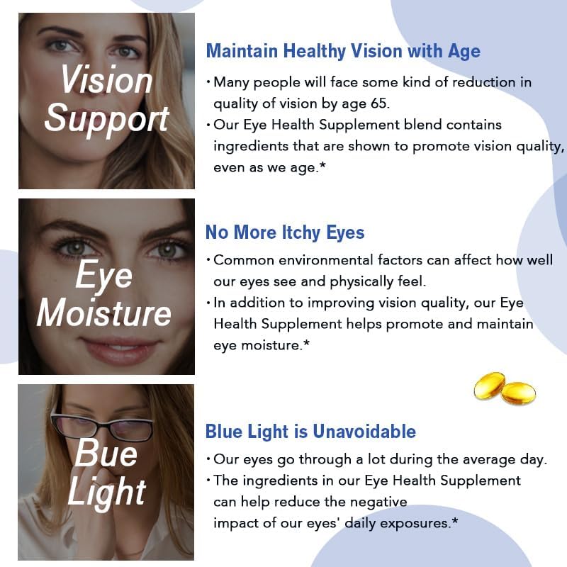Suplemento total de complejo ocular con luteína +zeaxantina