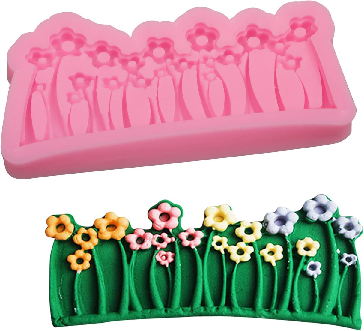 Encantado Moldes de silicona para decoración de pasteles