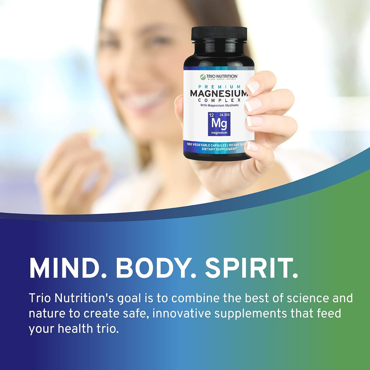 Trio Nutrition Magnesio Complejo 90 Días Calm Relajación