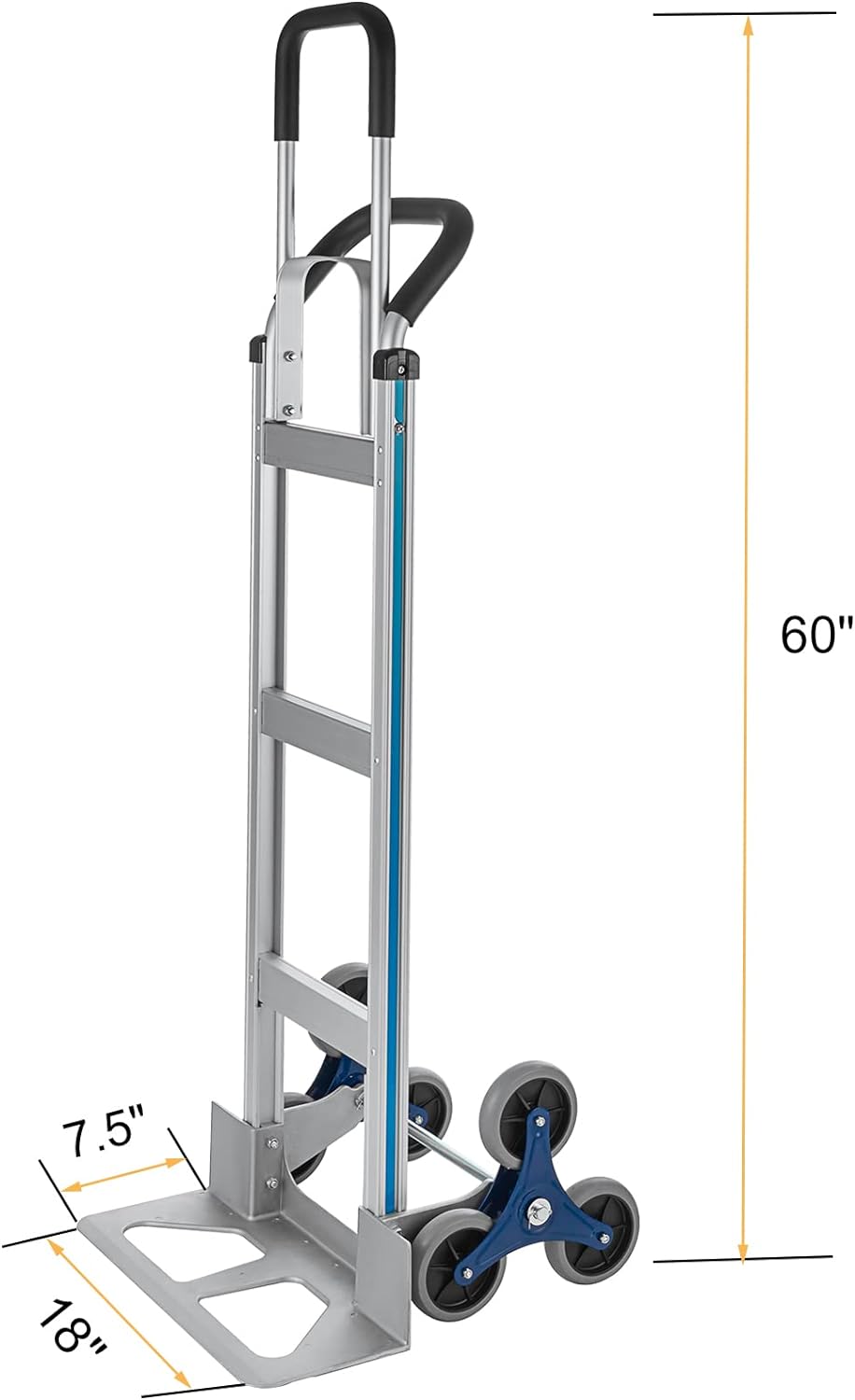 Carretilla de Aluminio para Escaleras 550 LBS 60 Escalador