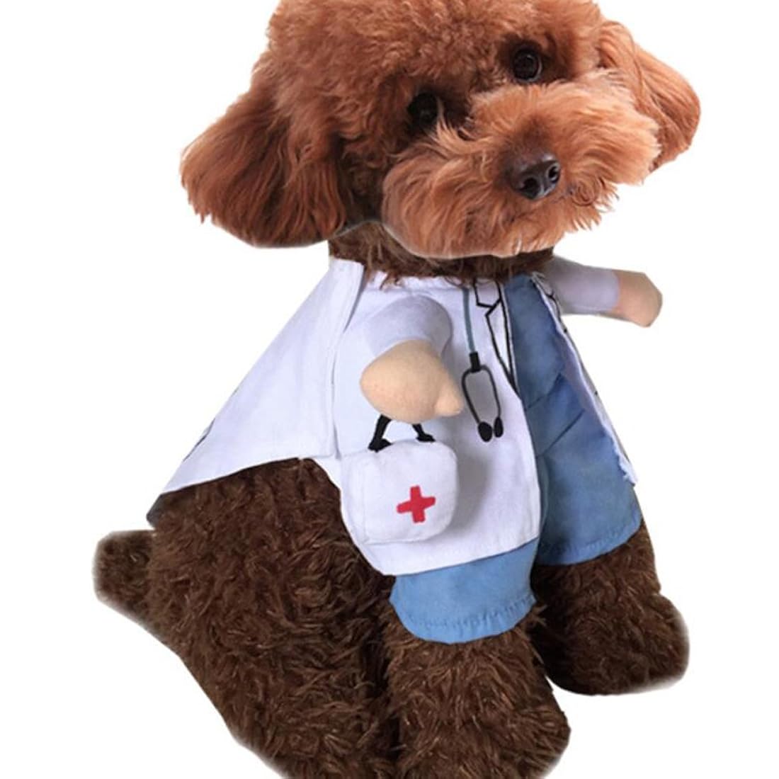 NACOCO Perro Gato Doctor Traje Mascota Doctor Ropa Halloween
