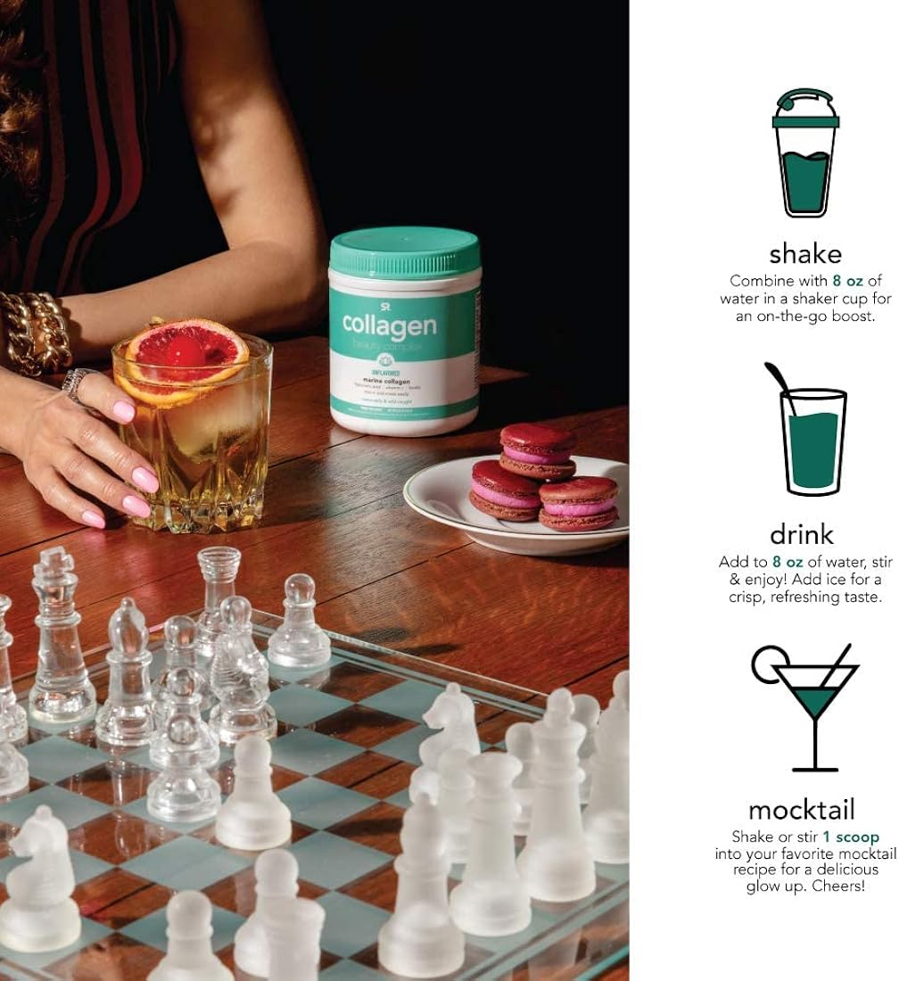 Suplemento Sports Research colágeno con ácido hialurónico