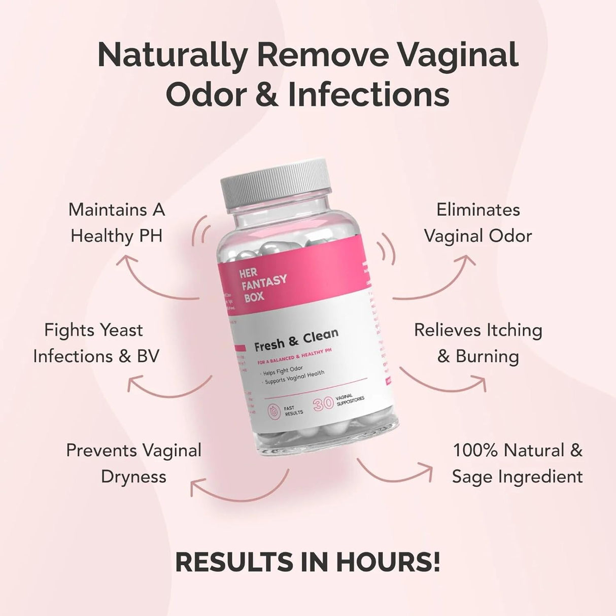 Apoyo natural para la salud vaginal Supositorios vaginales