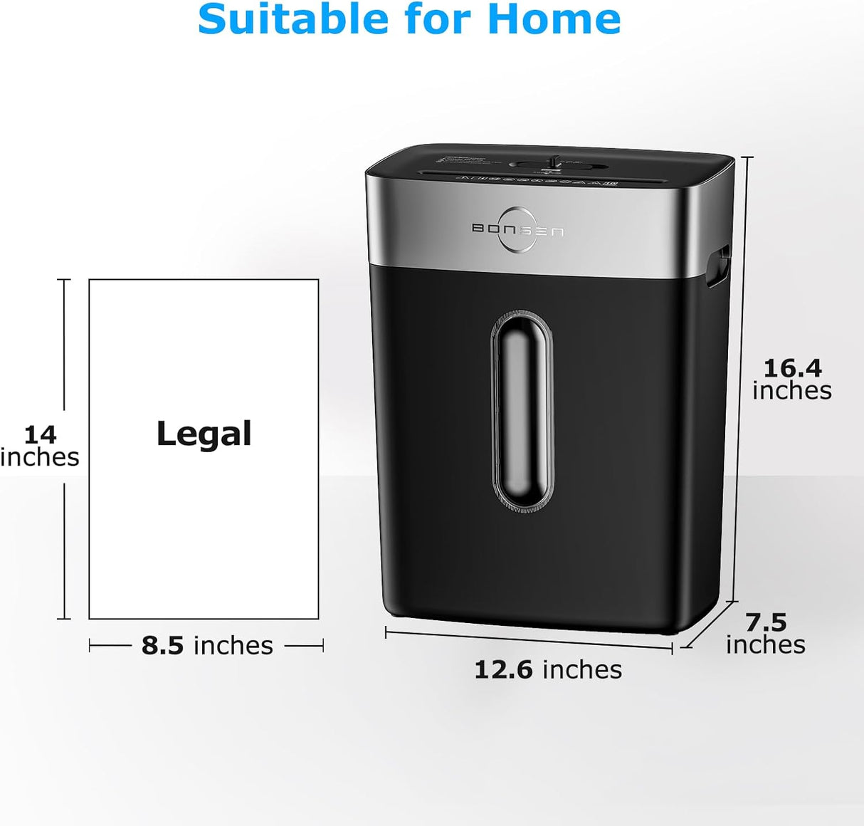 BONSEN Destructora de papel 10 hojas, P-4, S3201