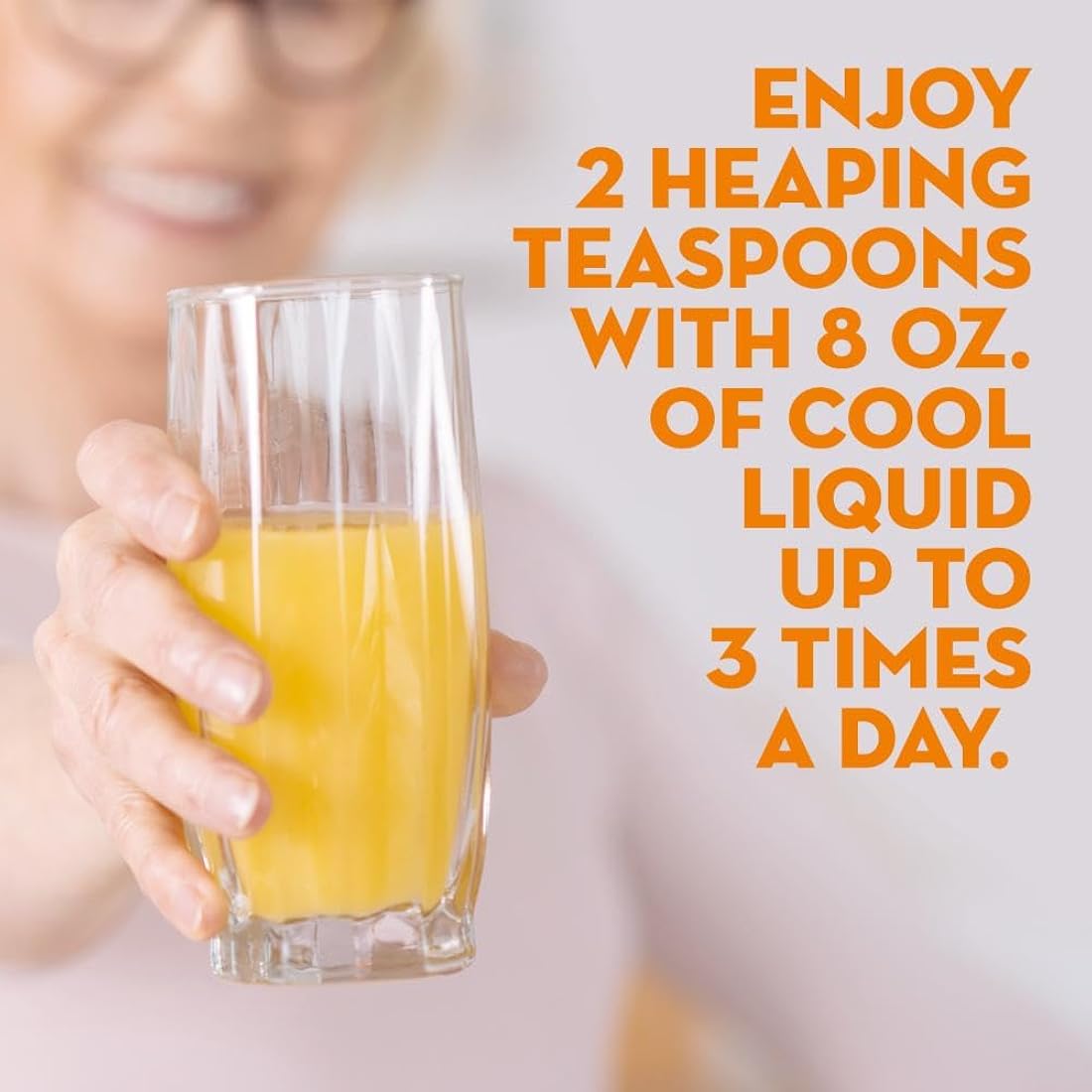 Polvo de cáscara de psyllium a base de plantas Metamucil