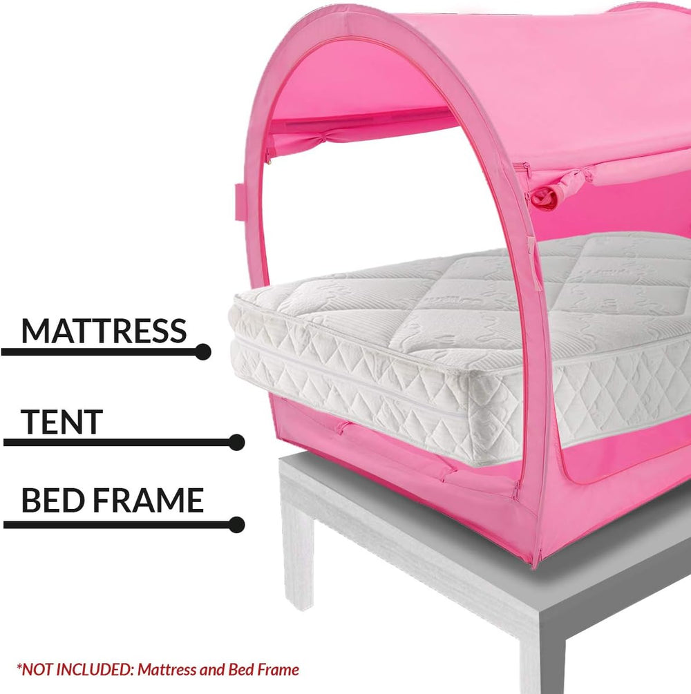 Alvantor Tienda de campaña con dosel para cama rosada