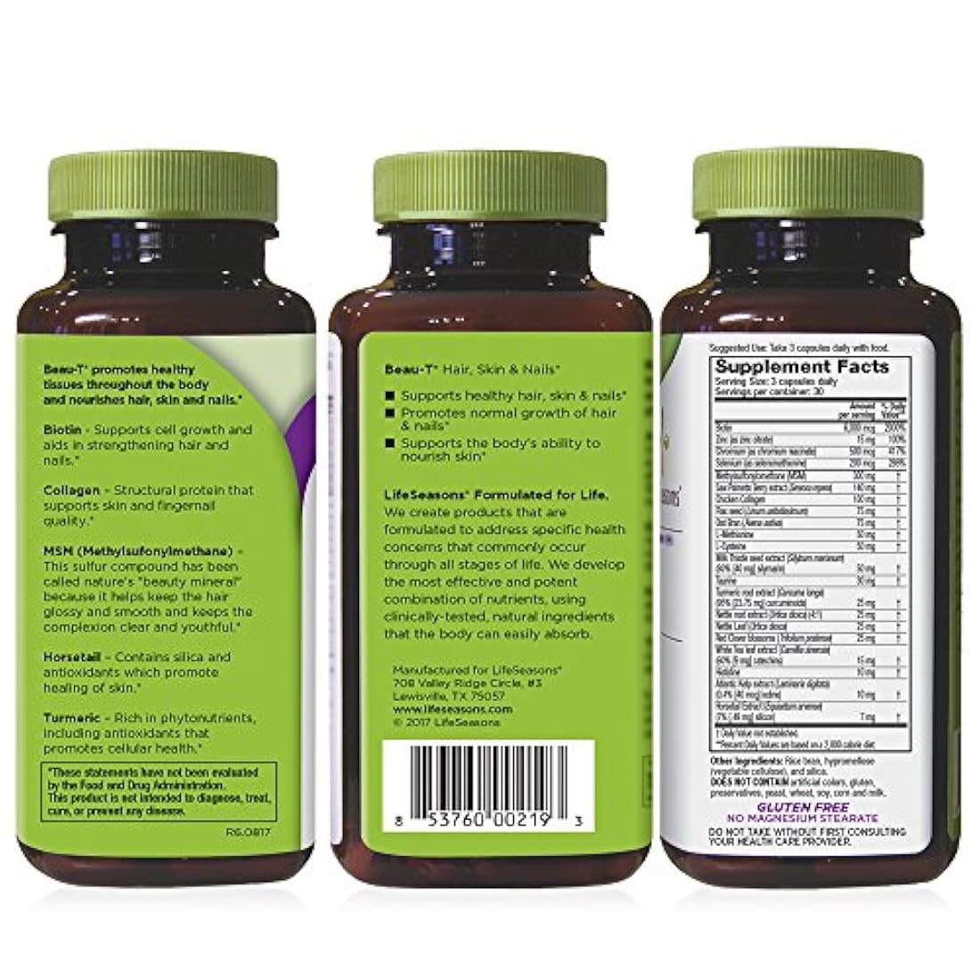 Suplemento para cabello, uñas y piel 90 Cápsulas