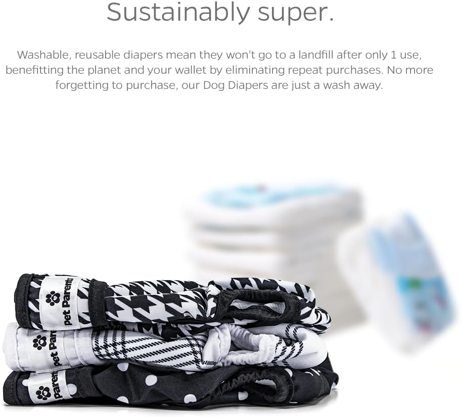 Pet Parents Pañales y extensores lavables prémium 3