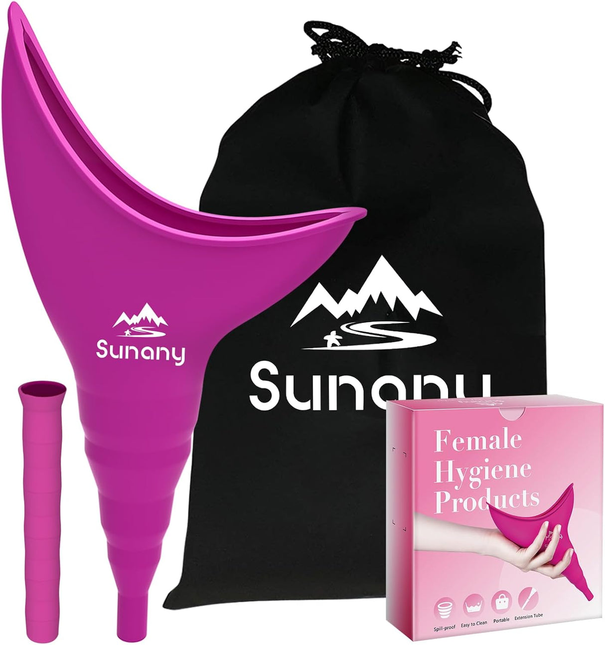 Pee Funnel Femenino Reutilizable Silicona Fácil Uso Modelo