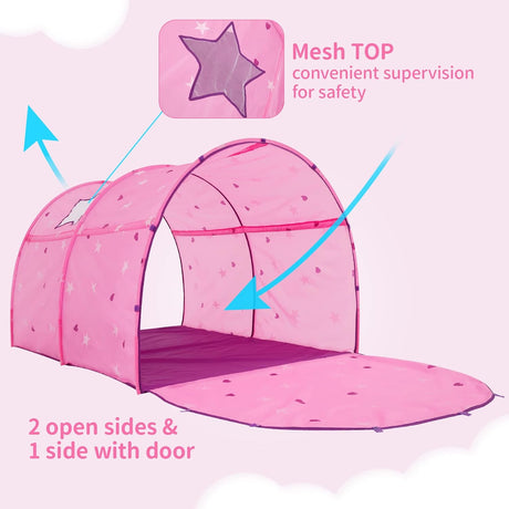 Toldo para cama de ensueño para niños en interiores