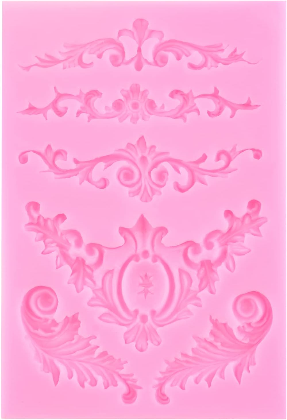 MYPRACS Moldes de silicona de estilo barroco