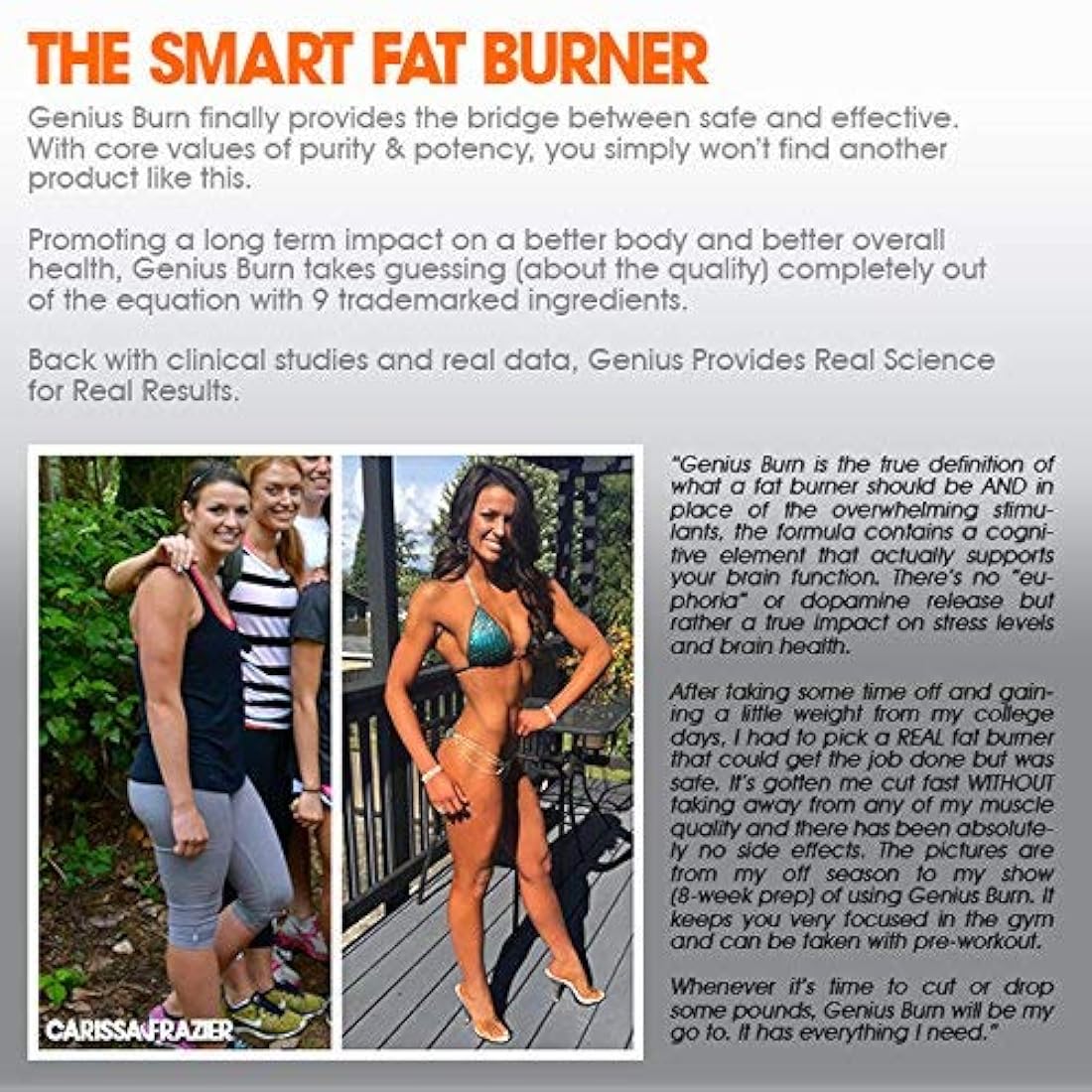 Genius Burn - 2 en 1 Quemador de grasa termogénico