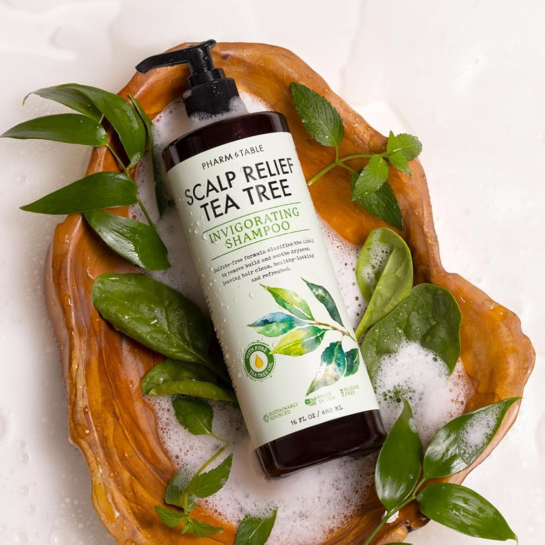 Champú de árbol de té para hombres y mujeres PHARM TO TABLE