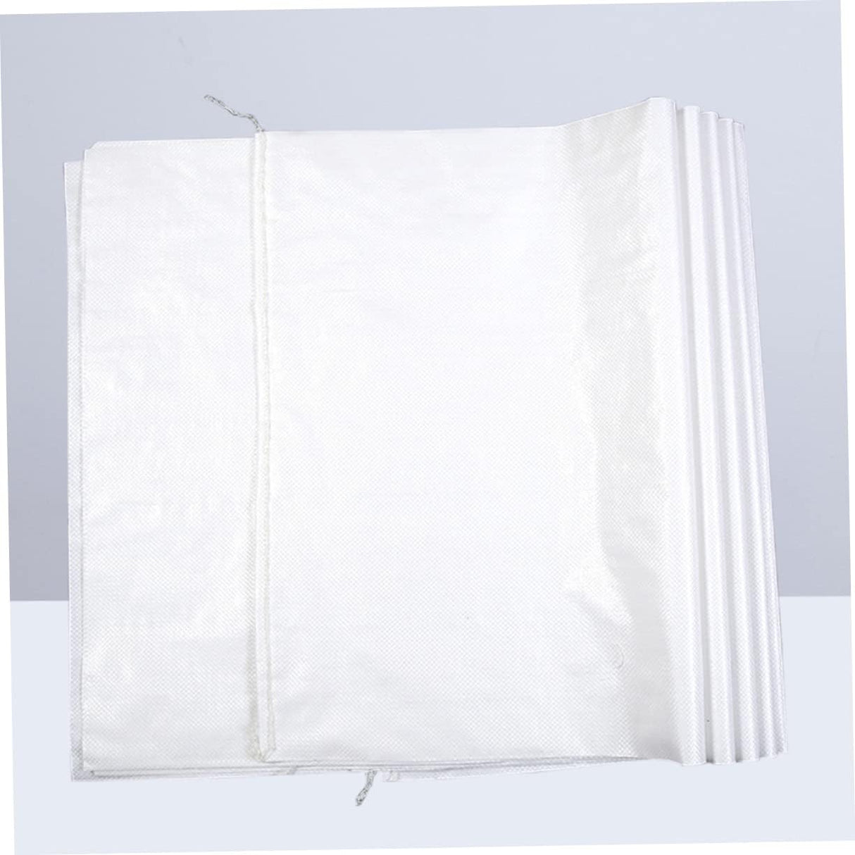 Gatuida Bolsa de embalaje 10 unids Sack Race Polywoven Bag Bolsa de piel de serpiente Bolsas de arena Saco de Gunny Bolsa de basura Bolsa de embalaje de laminación blanca