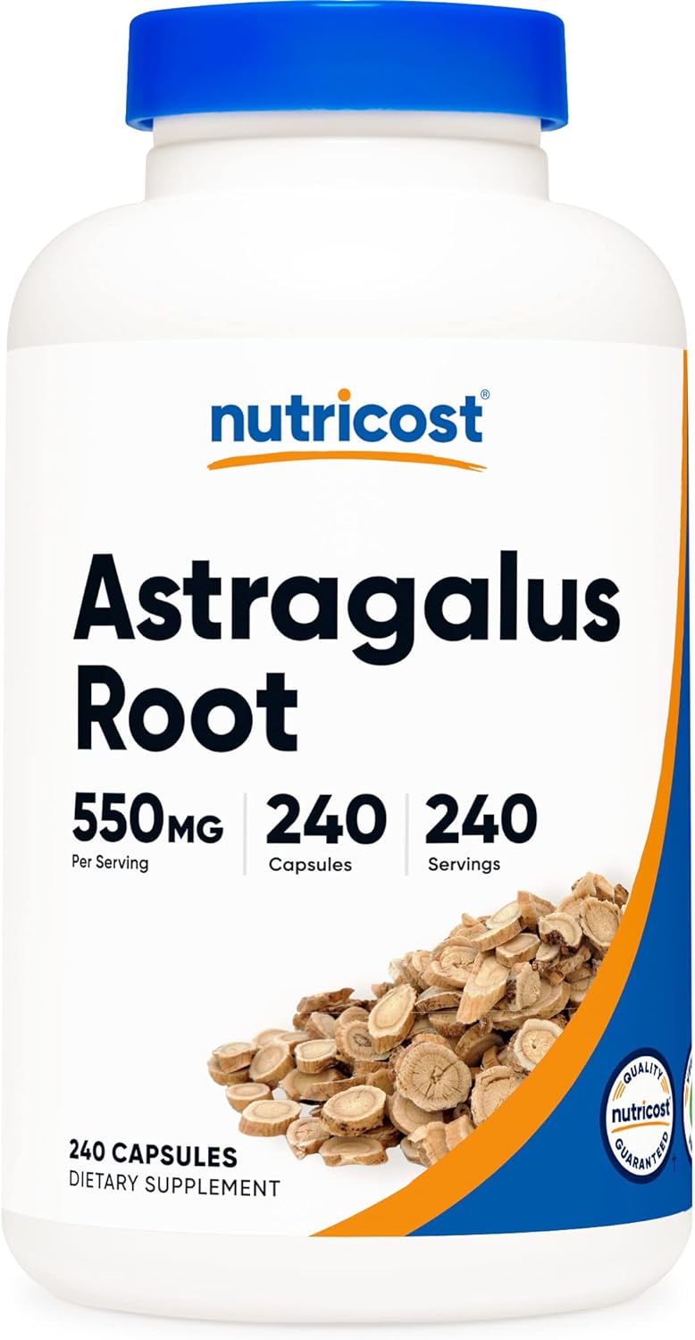 Nutricost Cápsulas de astrágalo de 550 mg, 240 cápsulas