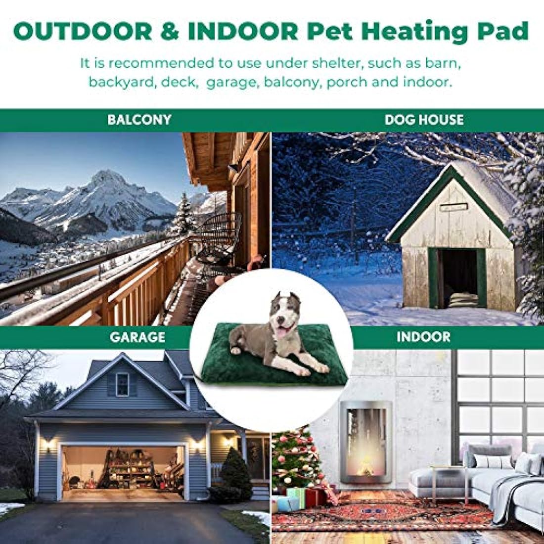 Almohadillas térmicas para mascotas al aire libre