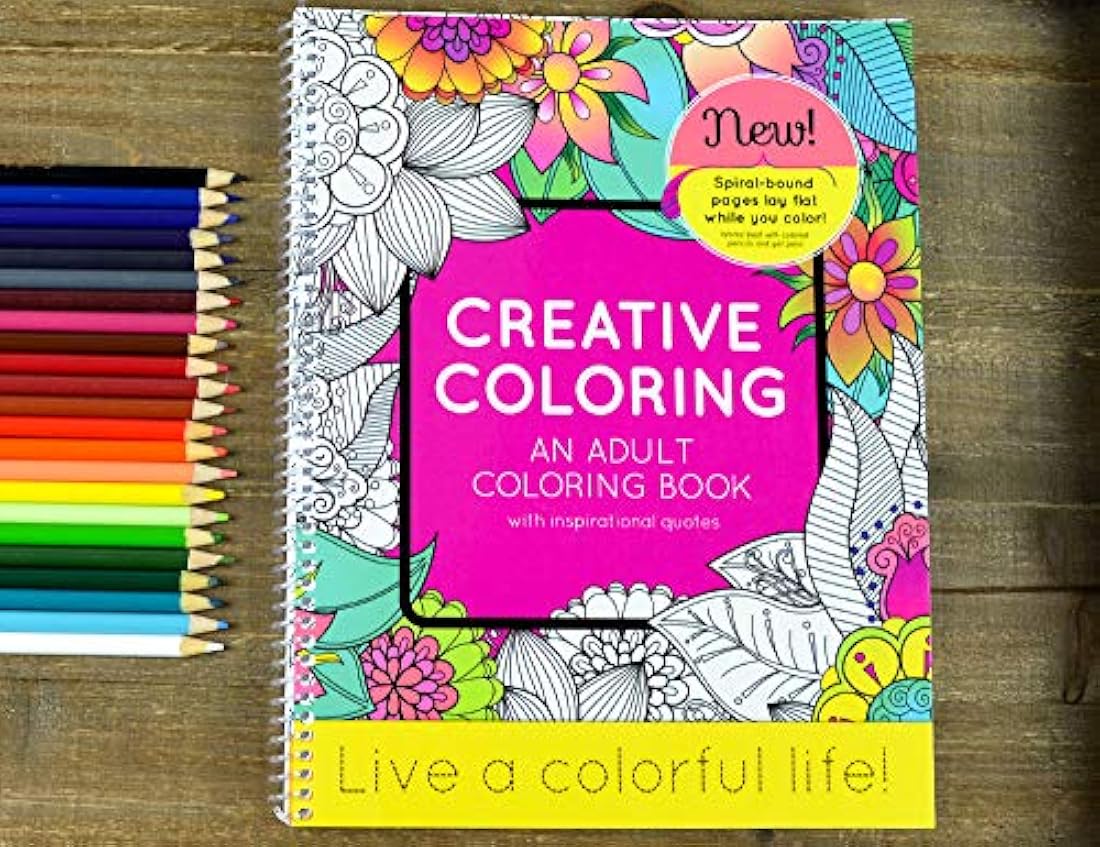 un libro para colorear para adultos con citas inspiradoras