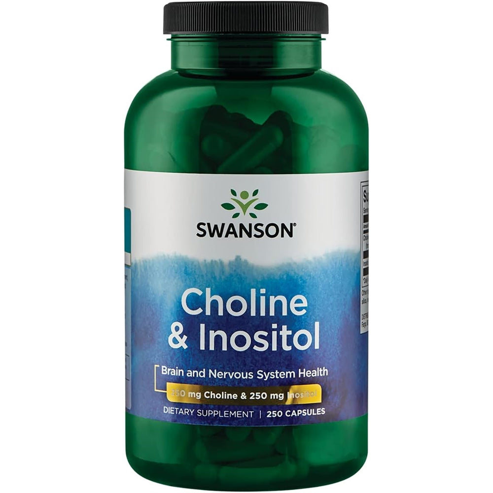 Suplementos 250/250 Milligrams 250 de colina e inositol