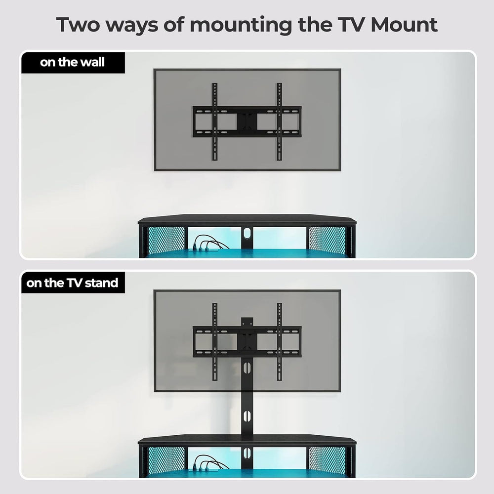 Soporte de TV Rolanstar, con montura y salida de energía, ajustable