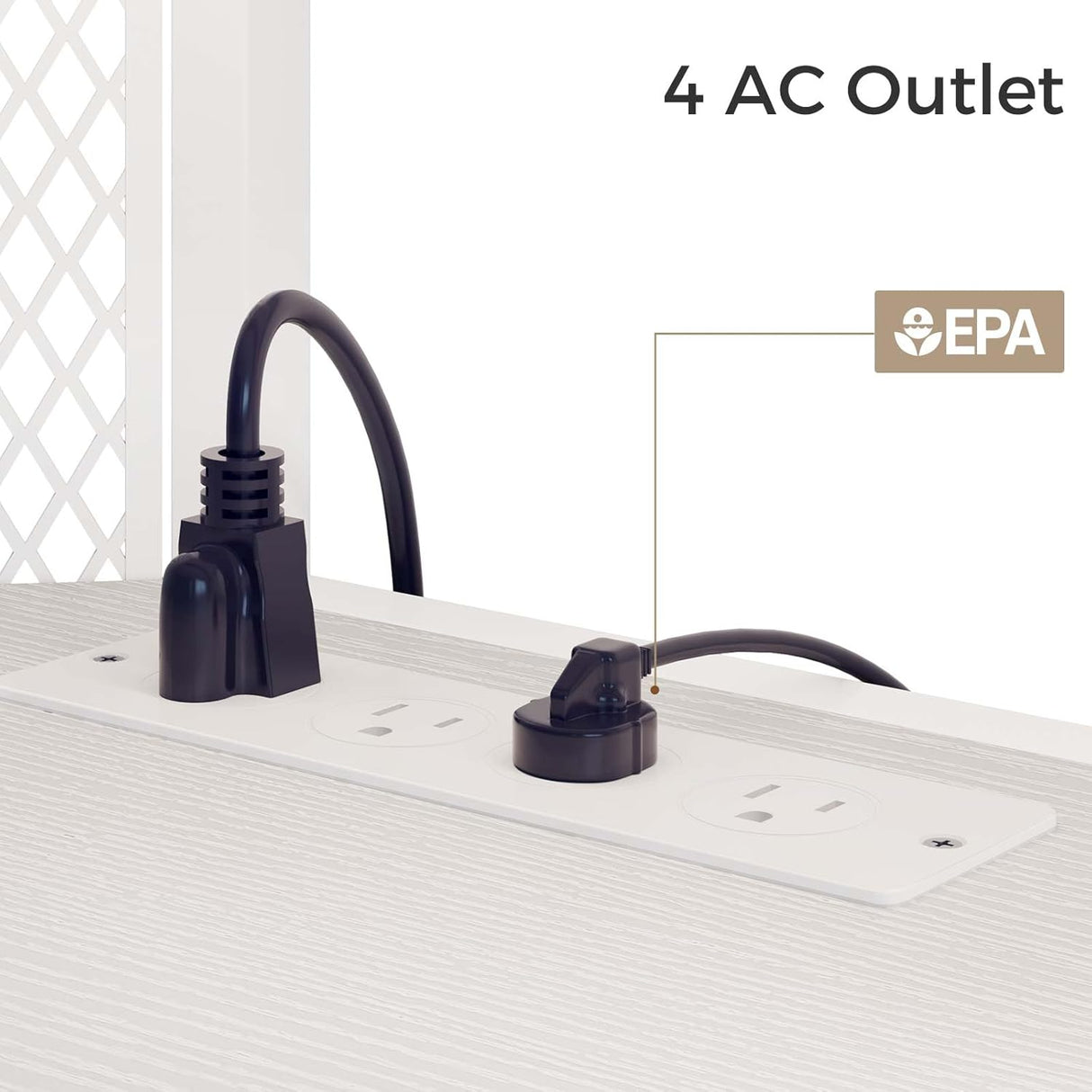 Soporte de TV Rolanstar con Montaje y Salida de Poder, Ajustable