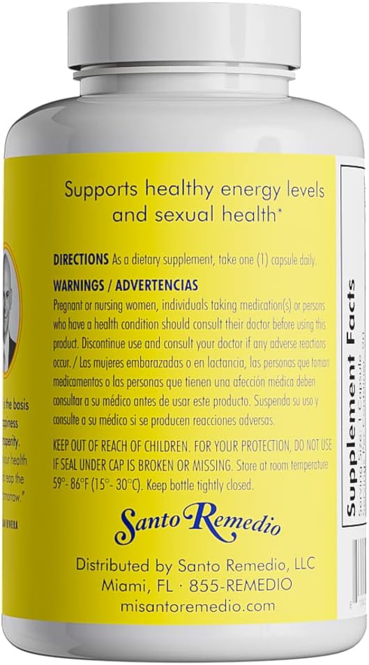 Santo Remedio Maca Suplemento Energía 750mg 90caps