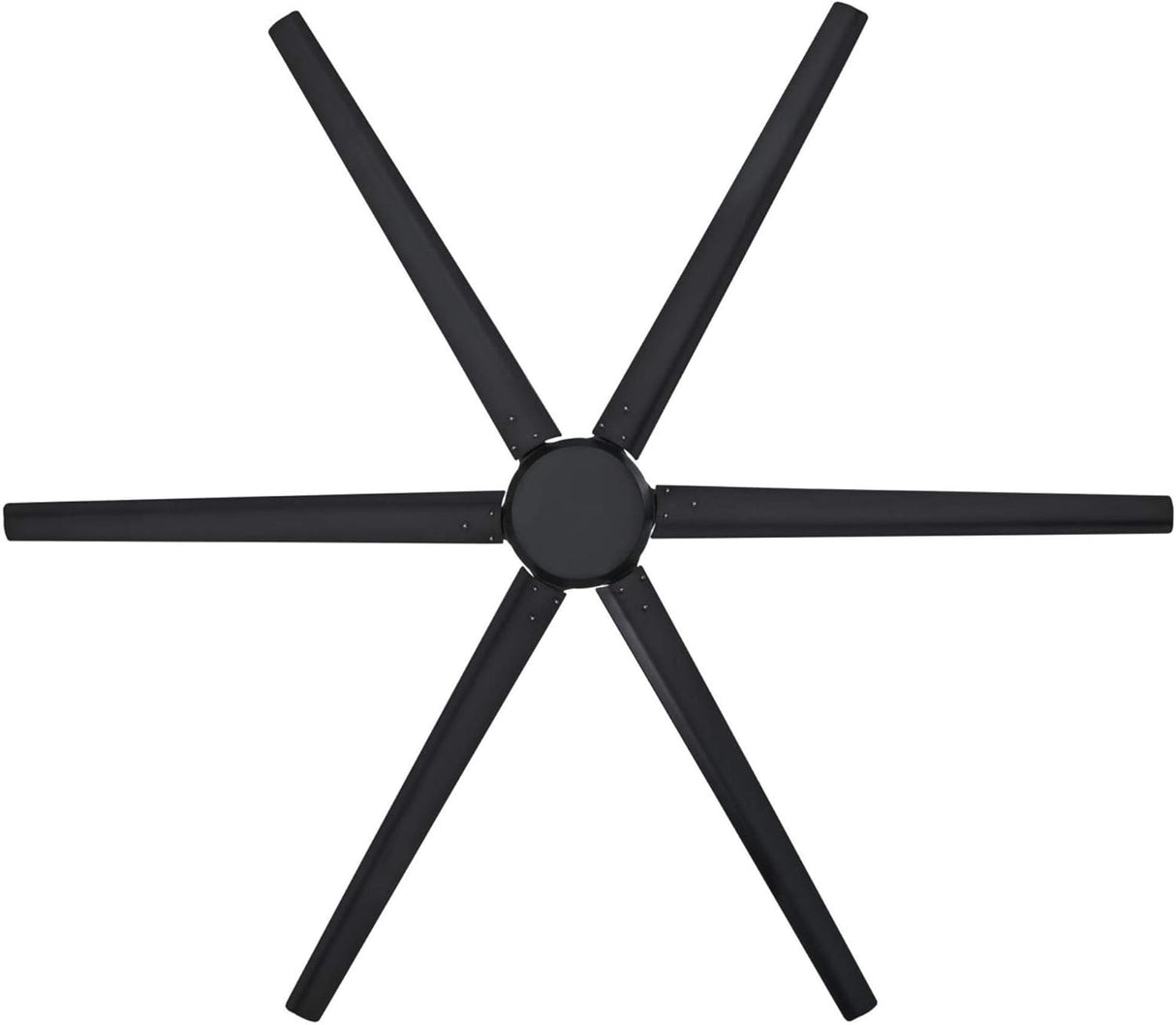 Ventilador de techo industrial negro mate