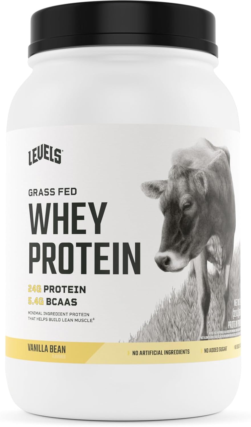 Proteína de Suero Grass Fed, Levels, 24G, 2LB, Sin Artificiales