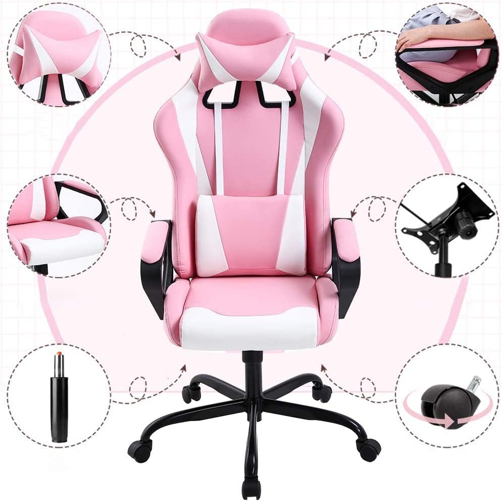 Silla Gamer de respaldo alto Pink game chair BSTOPHKL