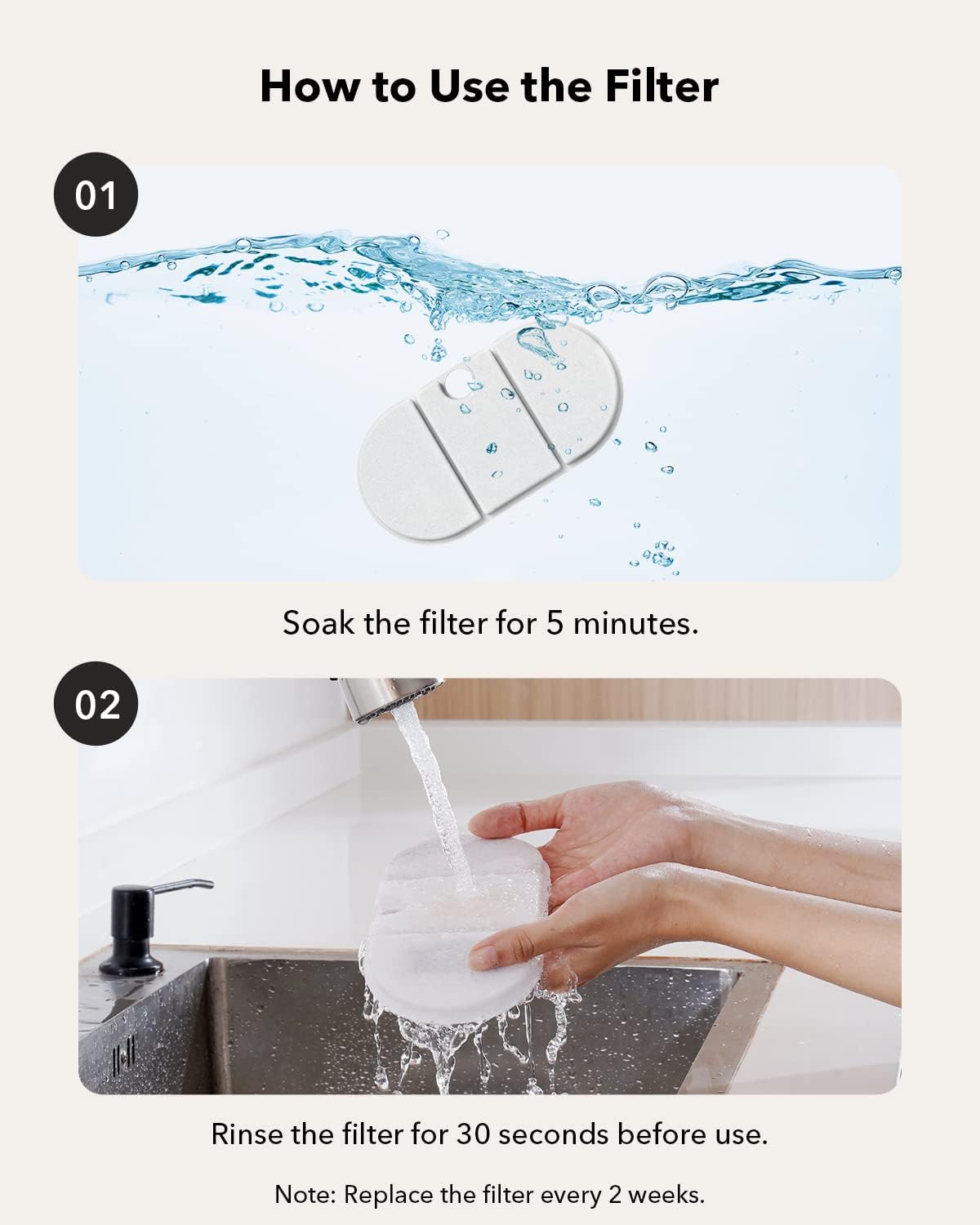 Fuente de agua ultra silenciosa para gatos PLWF002 PETLIBRO