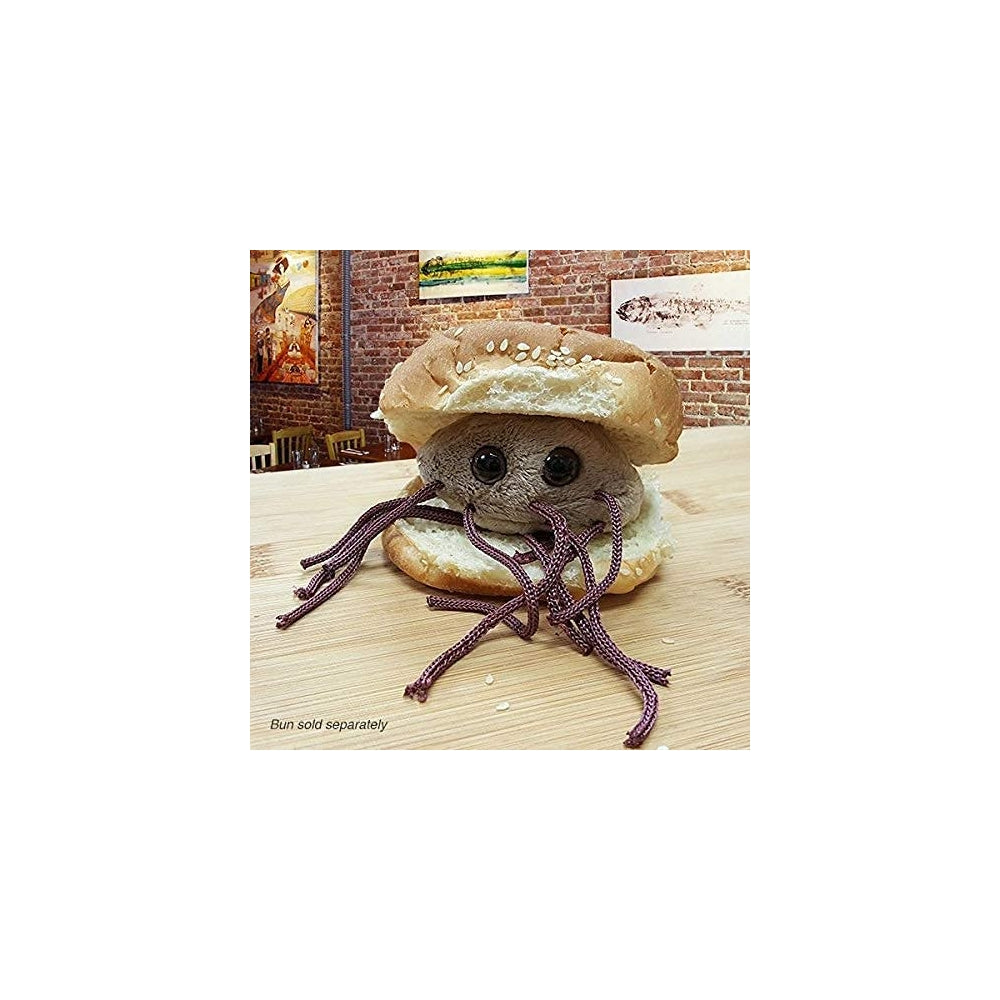 Peluche de tejido suave en forma escherichia Coli bacteria