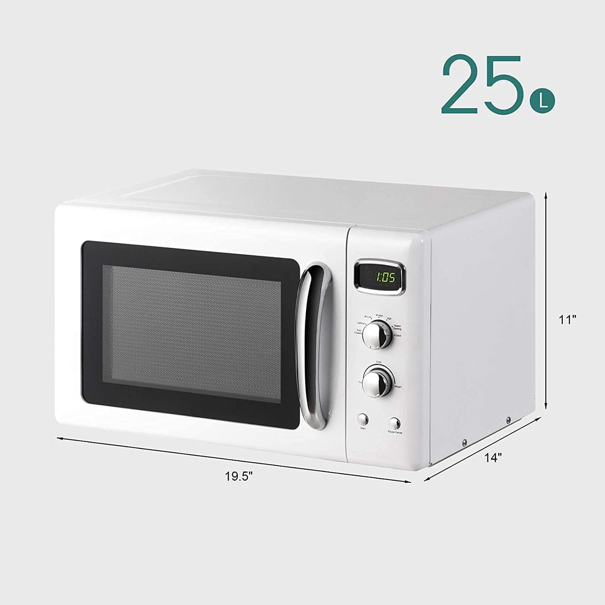 Horno microondas GOFLAME 0.9Cu.ft 900W con función de cocción