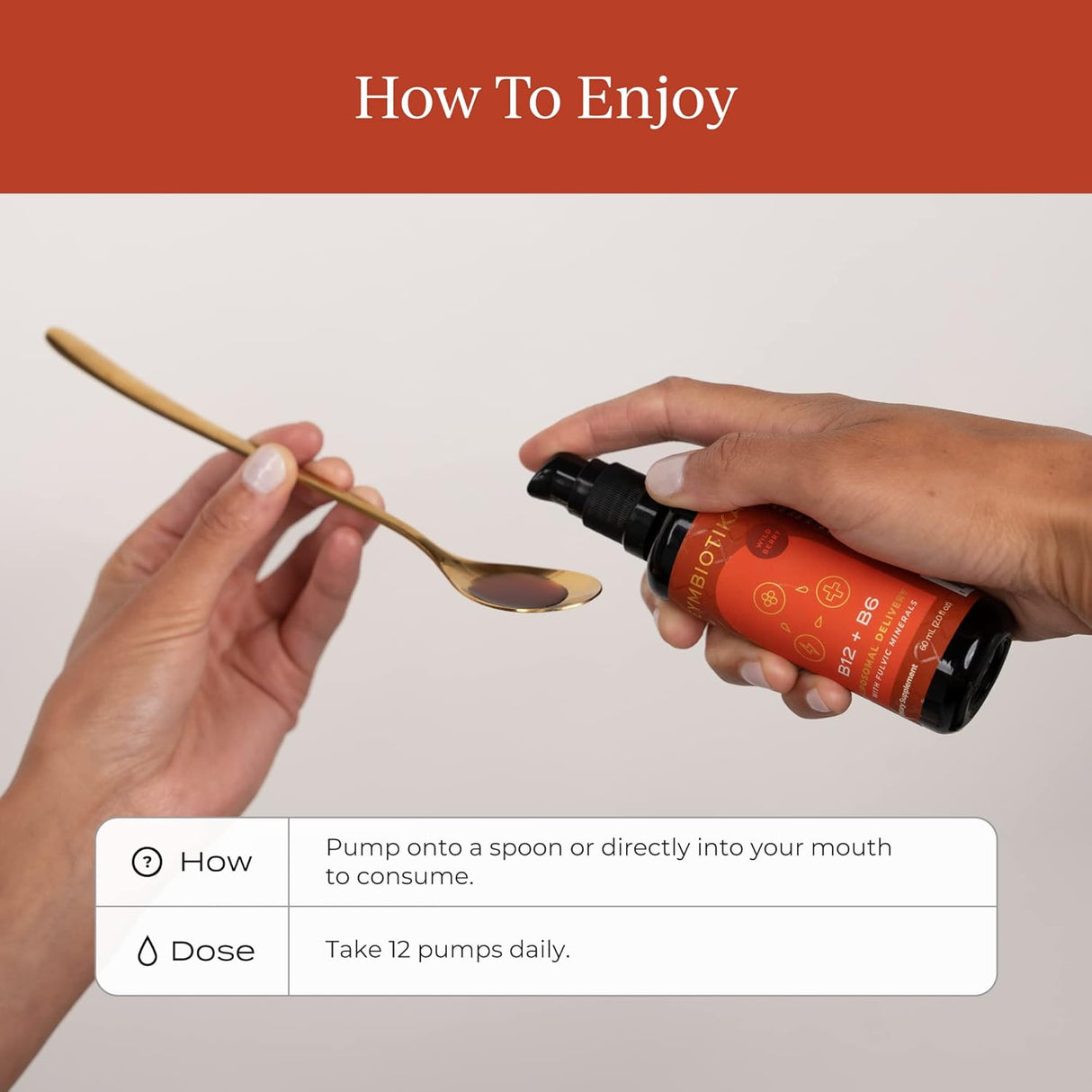 Suplemento líquido de vitamina B12 de 1250 mcg vegana 2 onzas