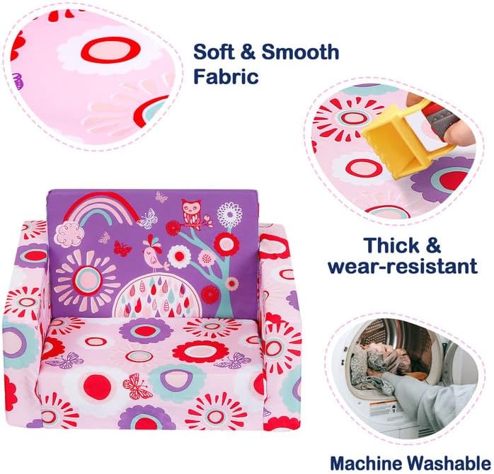 Silla tapizada y reclinable para niños y bebés MallBest