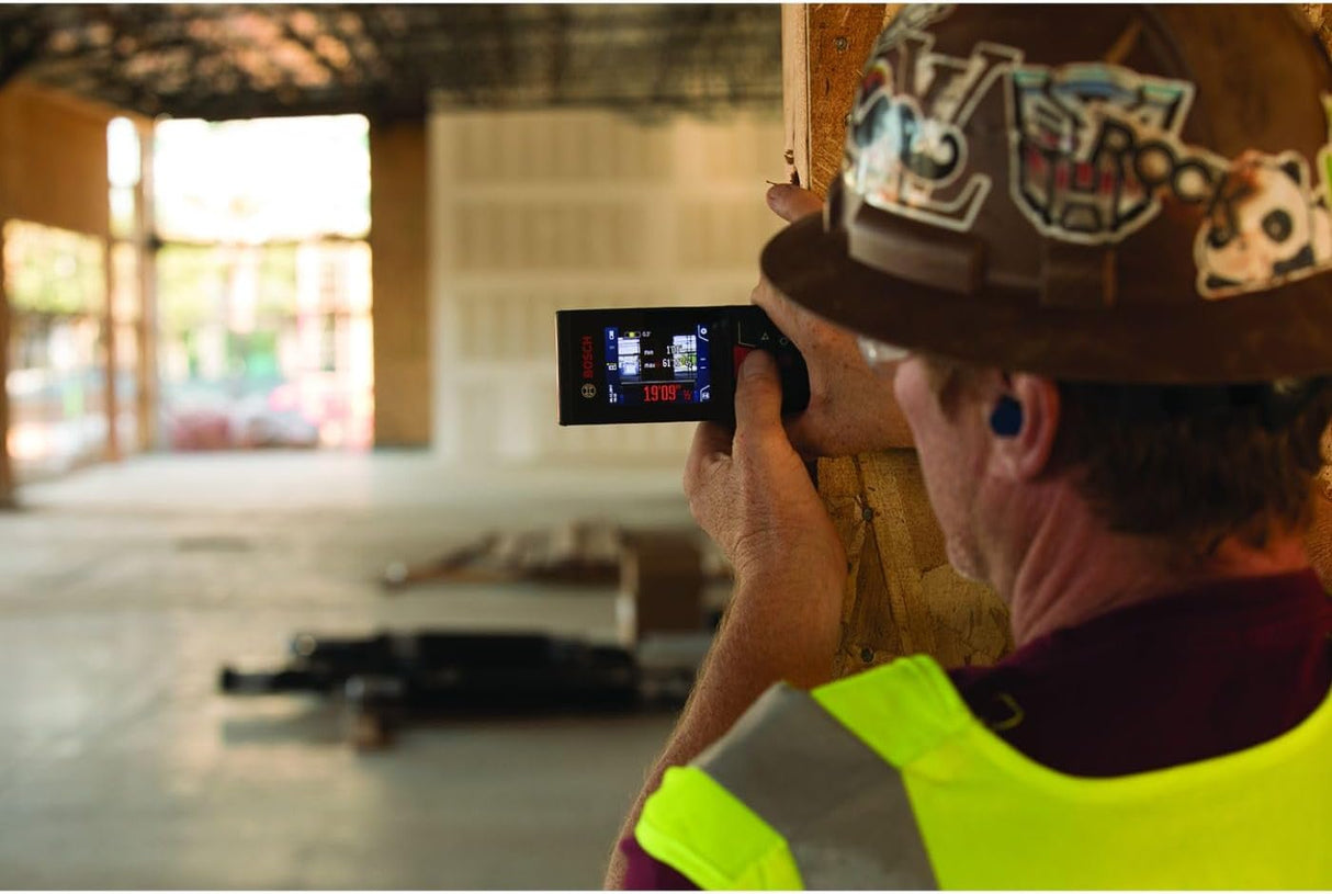 Medidor láser conectado Bluetooth de 400 pies GLM400C Blaze Outdoor con cámara y pilas AA