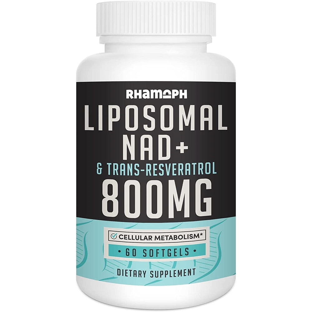 Suplemento Rhamoph NAD+ liposomal con trans-resveratrol 60u