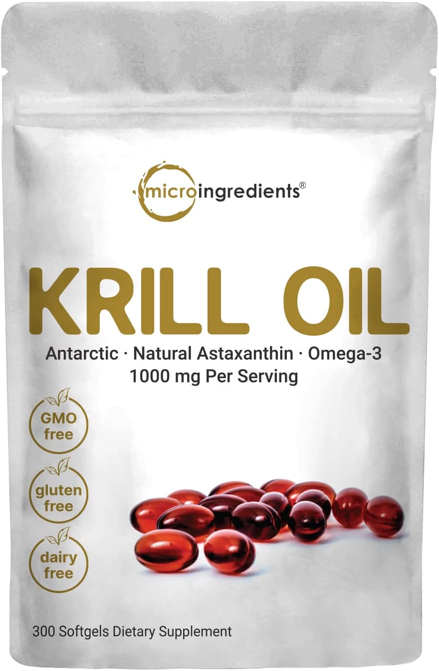 Suplemento de aceite de krill antártico 1000 mg por porción