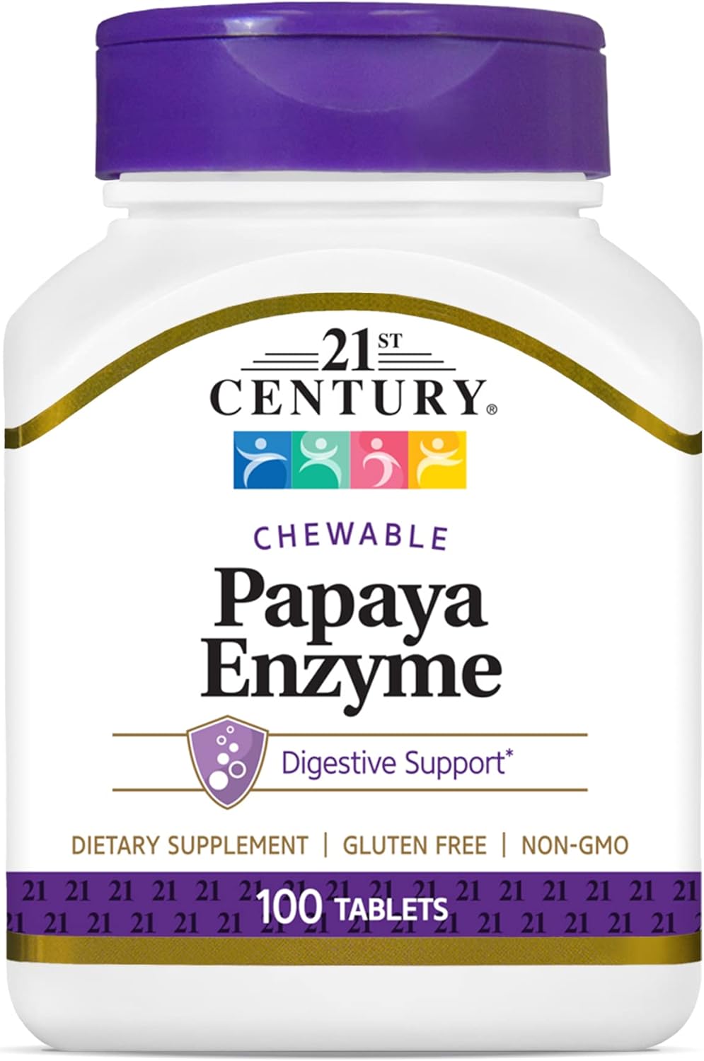 Suplemento Tabletas masticables con enzima de papaya 100 und