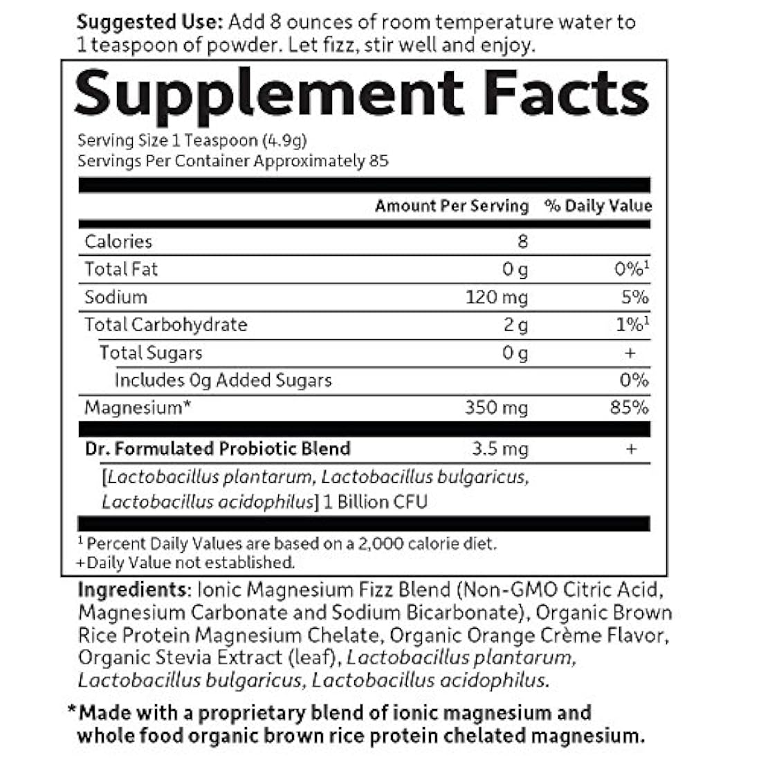 Garden of Life Dr. Formulado alimentos enteros Magnesio