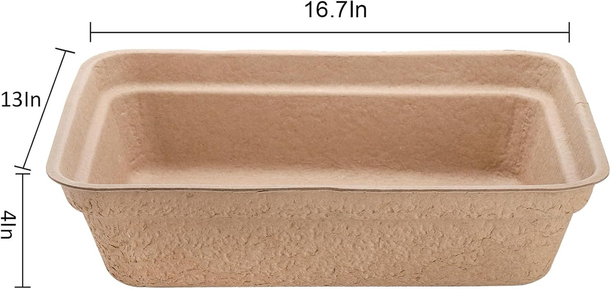 Paquete de 8 cajas de arena desechables para gatos WUWEOT